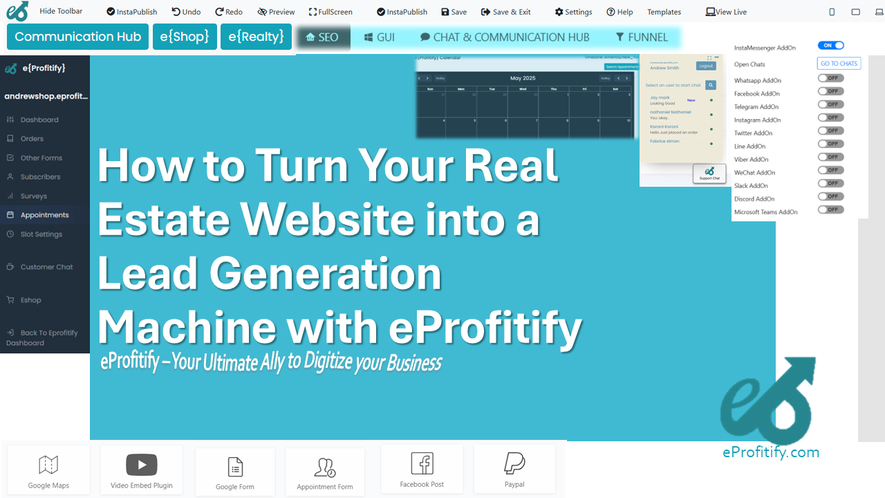 How to Turn Your Real Estate Website into a Lead Generation Machine with eProfitify